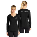 Ladies V-Neck Long Sleeve