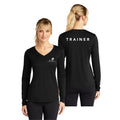 Trainer Ladies V-Neck Long Sleeve